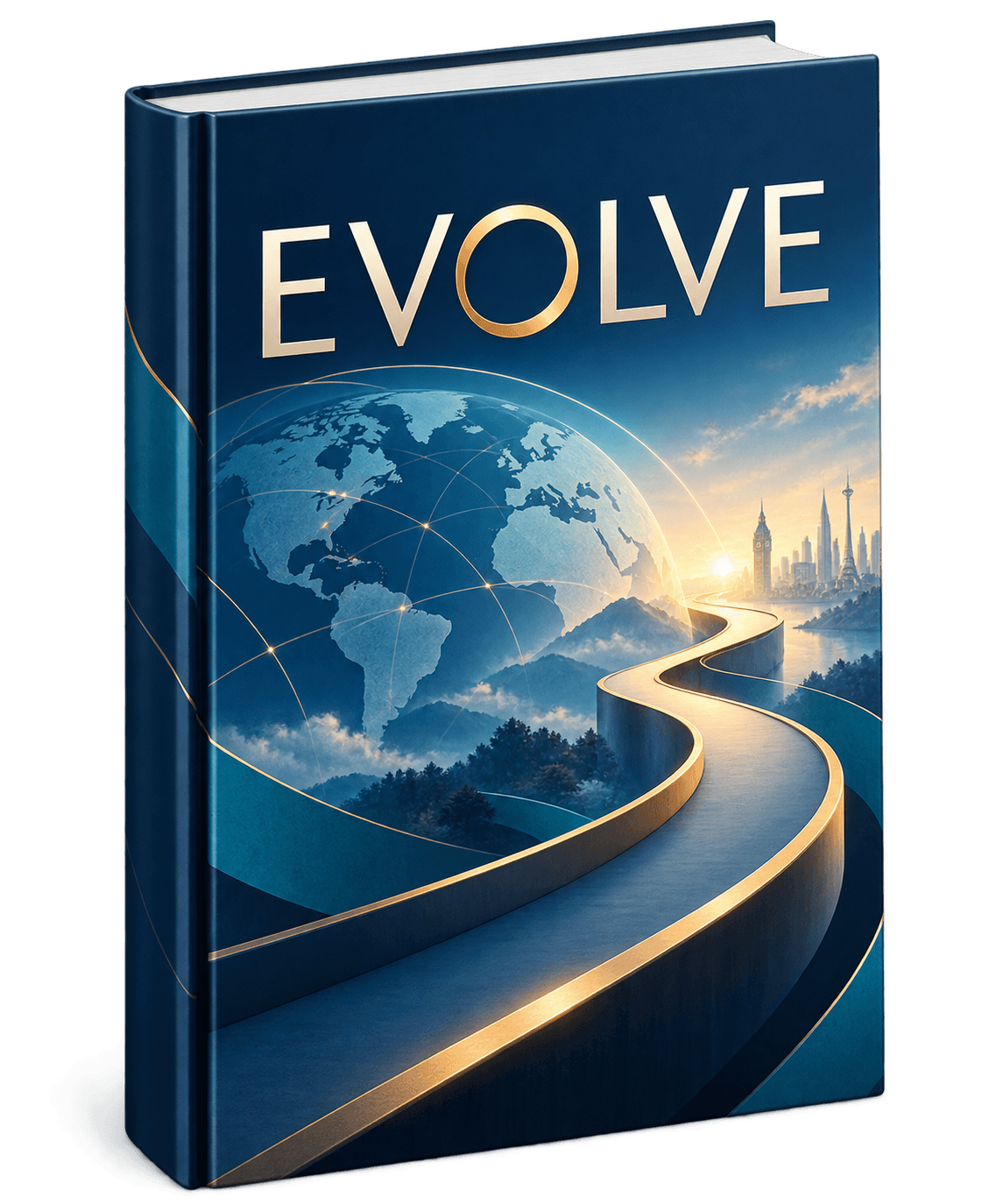موکاپ کتاب دورهٔ Evolve